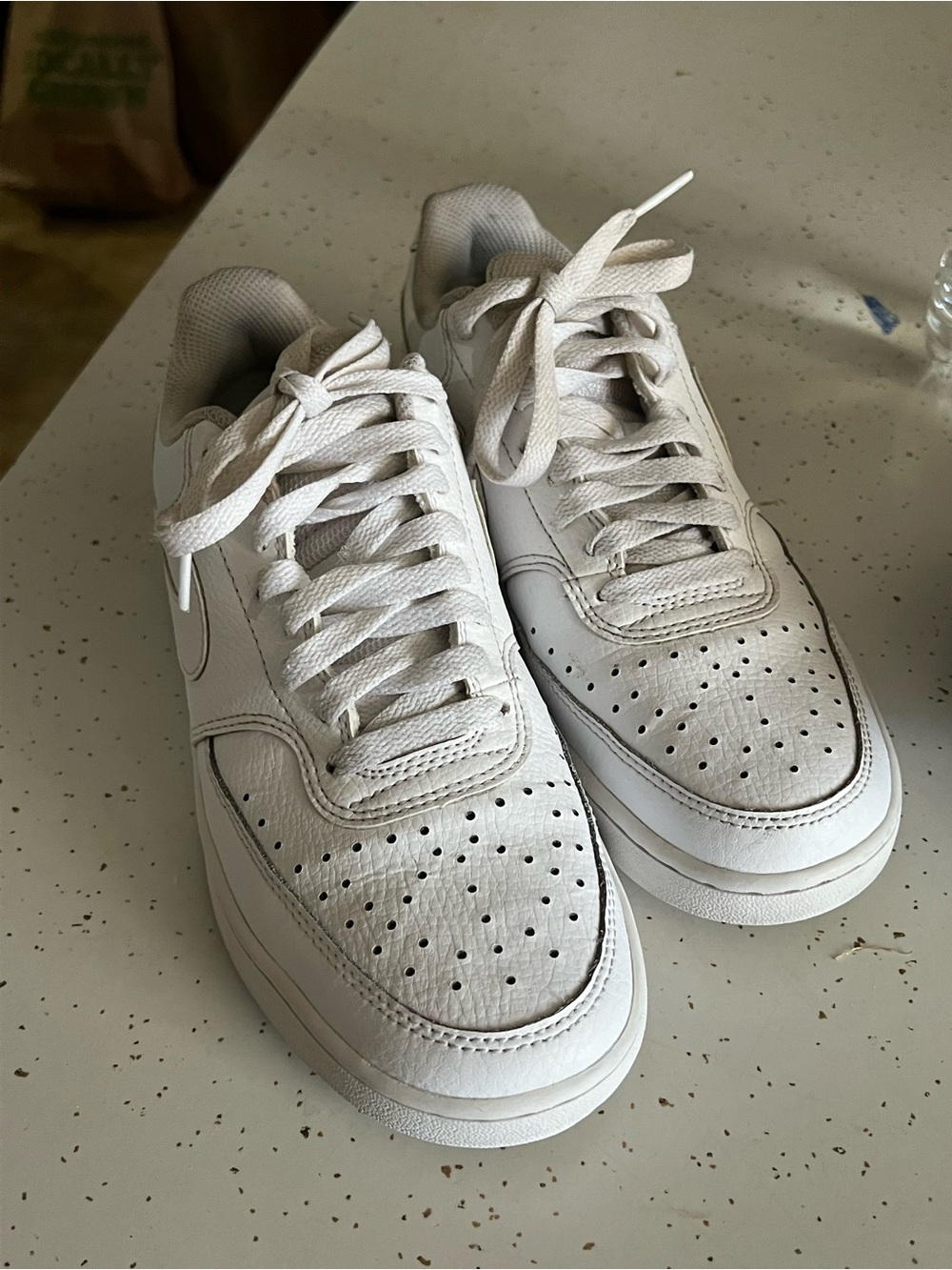 Nike Women's White Low-Top Leather Sneakers